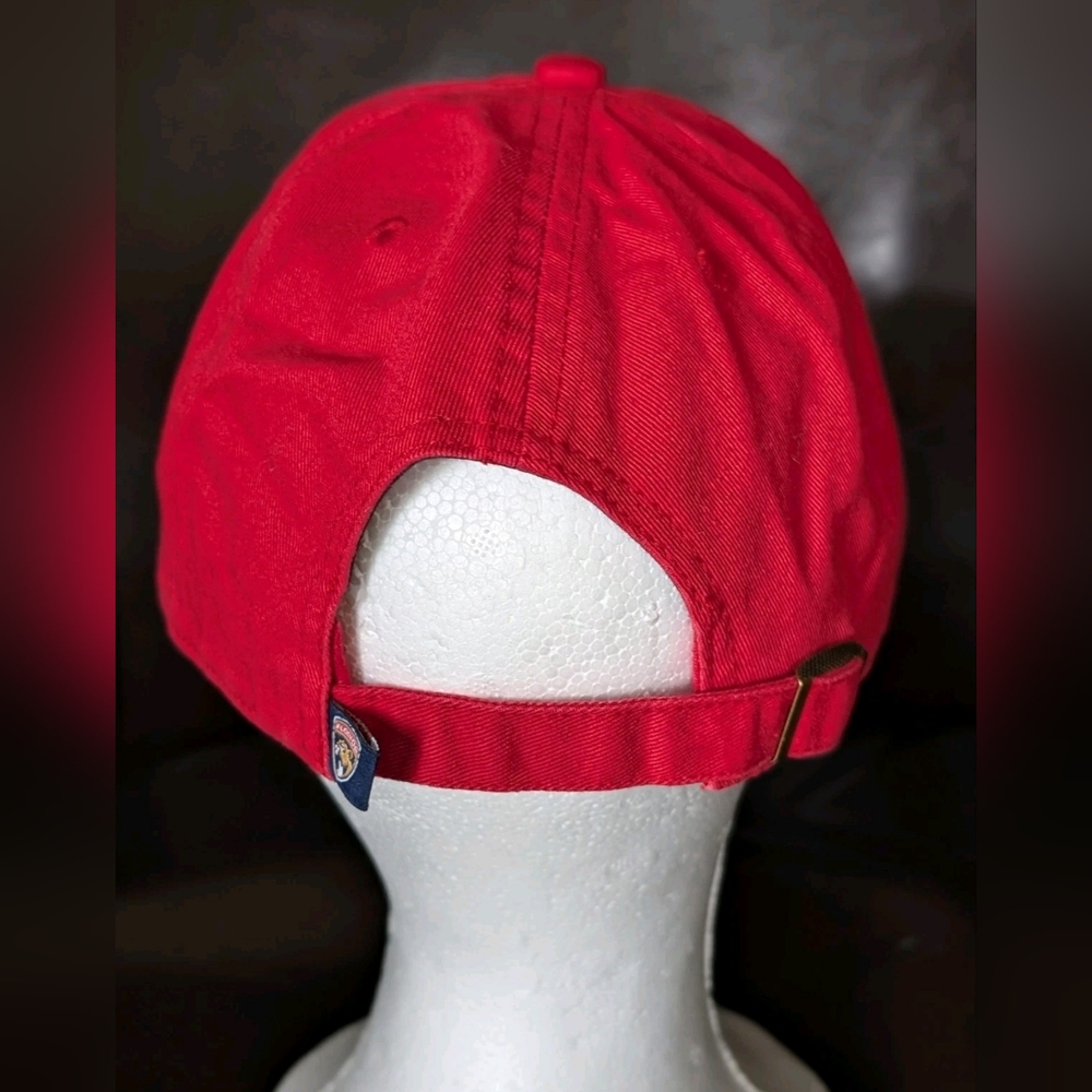 Florida Panthers Red NHL '47 Brand Clean-Up Style Adjustable Hat - Picture 4 of 6